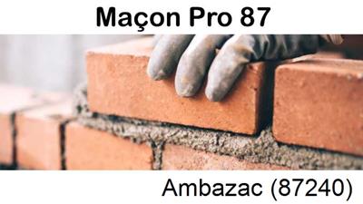 Rénovation maçonnerie à Ambazac-87240