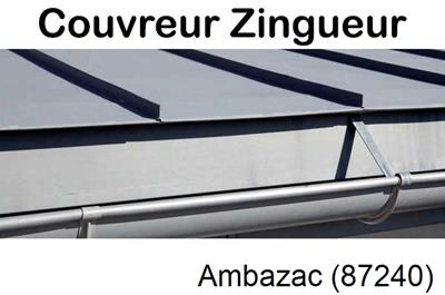 Photo toiture zinc Ambazac-87240