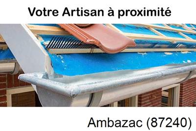 Toiture neuve en zinc Ambazac-87240