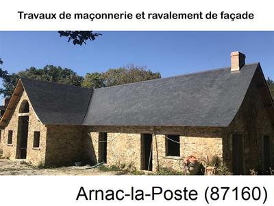 Maçon, maçonnerie à Arnac-la-Poste-87160