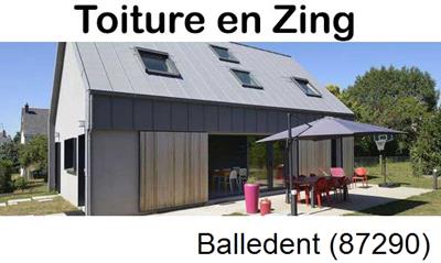 Couverture zing à Balledent-87290