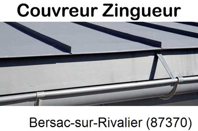 Photo toiture zinc Bersac-sur-Rivalier-87370