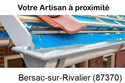 Toiture neuve en zinc Bersac-sur-Rivalier-87370