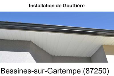 gouttière changement, nettoyage à Bessines-sur-Gartempe-87250