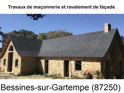 Maçon, maçonnerie à Bessines-sur-Gartempe-87250