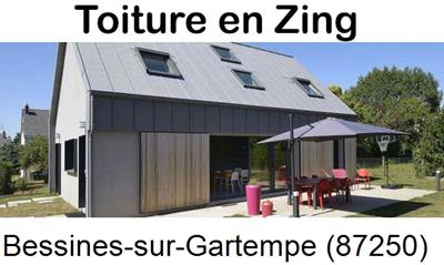 Couverture zing à Bessines-sur-Gartempe-87250