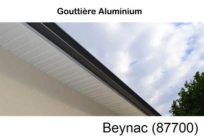 gouttière aluminium en continu à Beynac (87700)