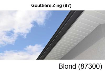 gouttière alu à Blond-87300