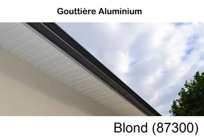 gouttière aluminium en continu à Blond-87300