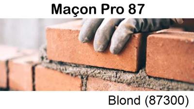 Rénovation maçonnerie à Blond-87300