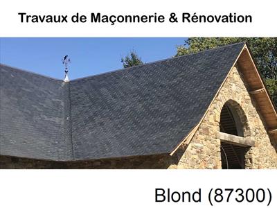 Maçonnerie en neuf sur Blond-87300