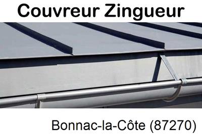 Photo toiture zinc Bonnac-la-Côte-87270