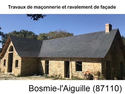 Maçon, maçonnerie à Bosmie-l'Aiguille-87110