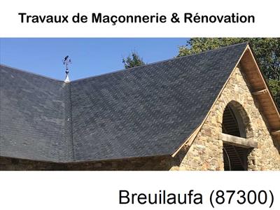 Maçonnerie en neuf sur Breuilaufa-87300