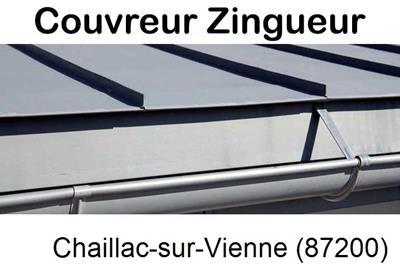 Photo toiture zinc Chaillac-sur-Vienne-87200