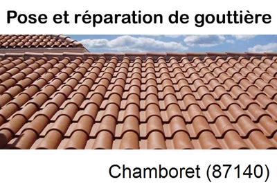 gouttière aluminium en continu à Chamboret (87140)