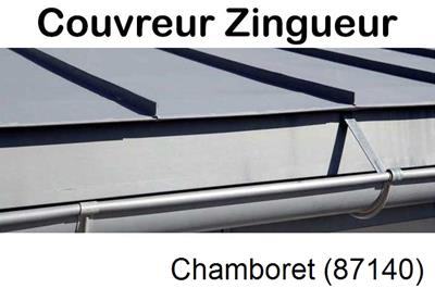 Photo toiture zinc Chamboret-87140