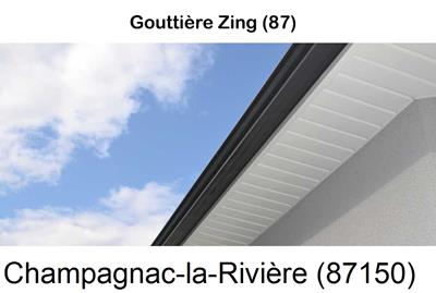 gouttière alu à Champagnac-la-Rivière-87150