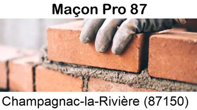 Rénovation maçonnerie à Champagnac-la-Rivière-87150