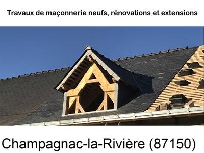 Maçonnerie en neuf à Champagnac-la-Rivière-87150