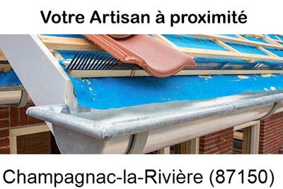 Toiture neuve en zinc Champagnac-la-Rivière-87150