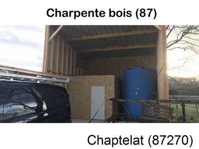 charpente traditionnelle à Chaptelat-87270