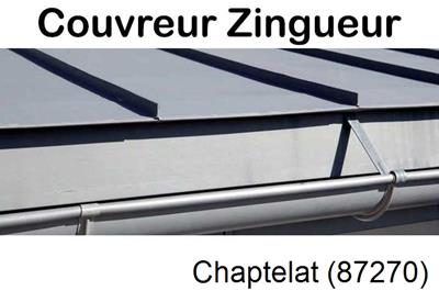 Photo toiture zinc Chaptelat-87270