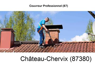 Couvreur à Château-Chervix-87380