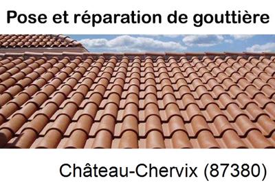 entreprise de gouttière à Château-Chervix-87380