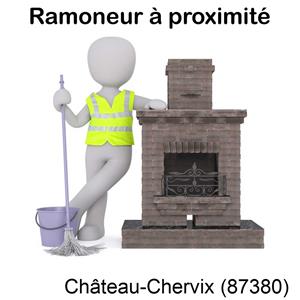 Gainage de cheminée à Château-Chervix-87380