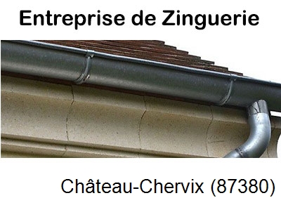 Artisan couvreur zingueur Château-Chervix-87380