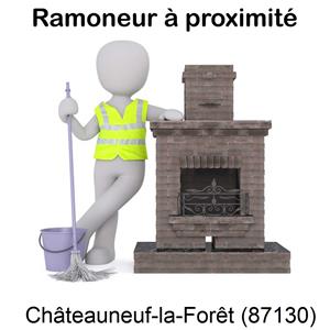 Gainage de cheminée à Châteauneuf-la-Forêt-87130