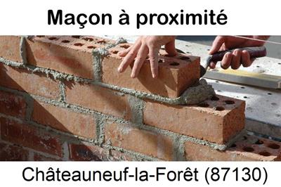 Entreprise de maçonnerie à Châteauneuf-la-Forêt-87130