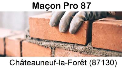 Rénovation maçonnerie à Châteauneuf-la-Forêt-87130