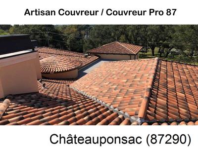 Votre couvreur dans le 87 pour la réparation de votre couverture à Châteauponsac-87290