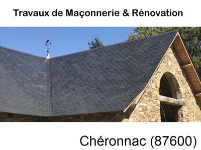 Département Haute-vienne, artisan maçon Chéronnac-87600