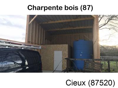 charpente traditionnelle à Cieux-87520