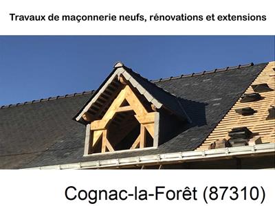 Maçonnerie en neuf à Cognac-la-Forêt-87310