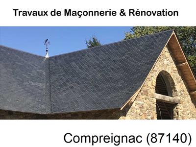 Département Haute-vienne, artisan maçon Compreignac-87140