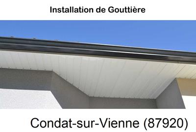 gouttière aluminium en continu à Condat-sur-Vienne-87920