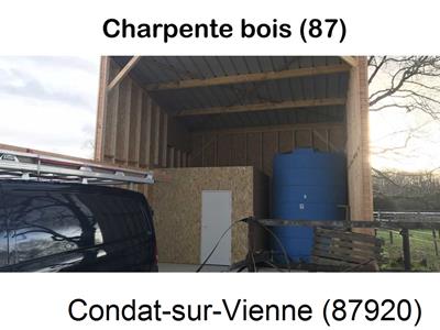 charpente traditionnelle à Condat-sur-Vienne-87920