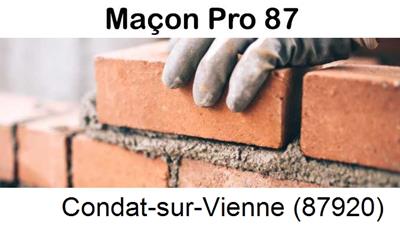 Rénovation maçonnerie à Condat-sur-Vienne-87920