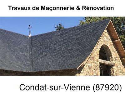 Département Haute-vienne, artisan maçon Condat-sur-Vienne-87920