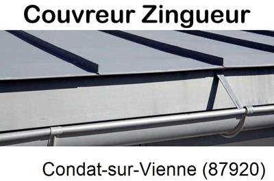 Photo toiture zinc Condat-sur-Vienne-87920