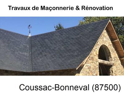 Département Haute-vienne, artisan maçon Coussac-Bonneval-87500