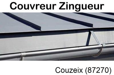 Photo toiture zinc Couzeix-87270