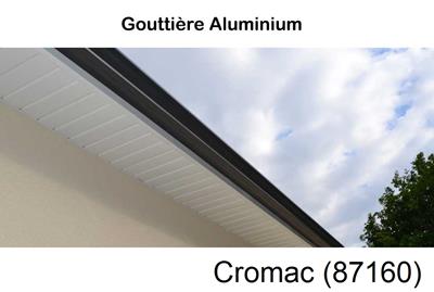 gouttière aluminium en continu à Cromac-87160