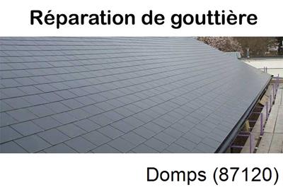 Travaux rénovation gouttière Domps-87120