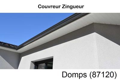 Toiture réparation, nettoyage gouttière Domps-87120