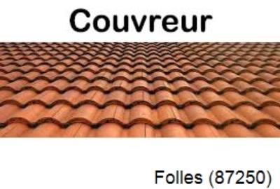 Toiture réparation à Folles-87250